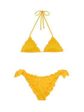 White yellow classic triangle bikini Sagittarius Moon - MC2 Saint Barth