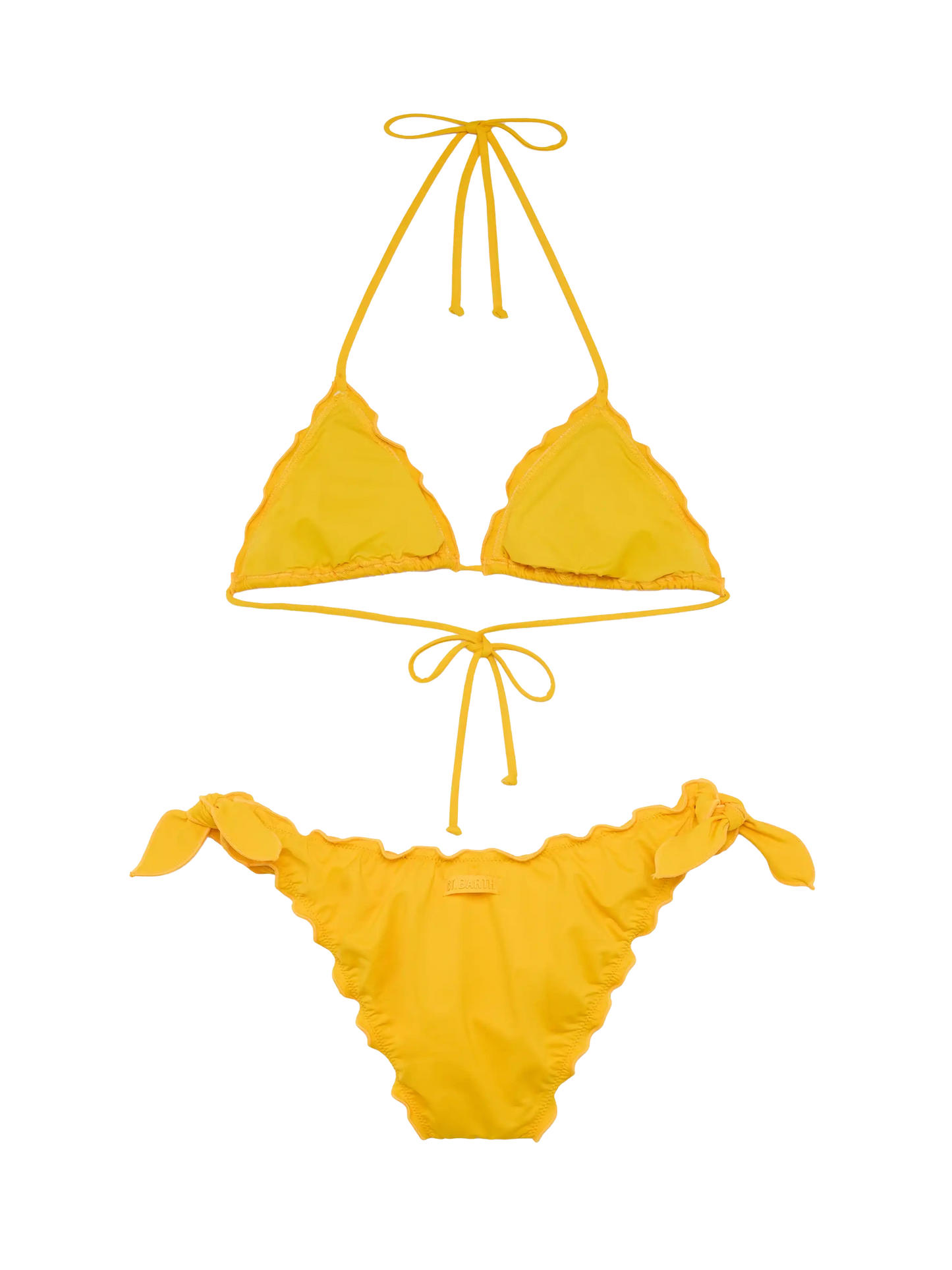 White yellow classic triangle bikini Sagittarius Moon - MC2 Saint Barth