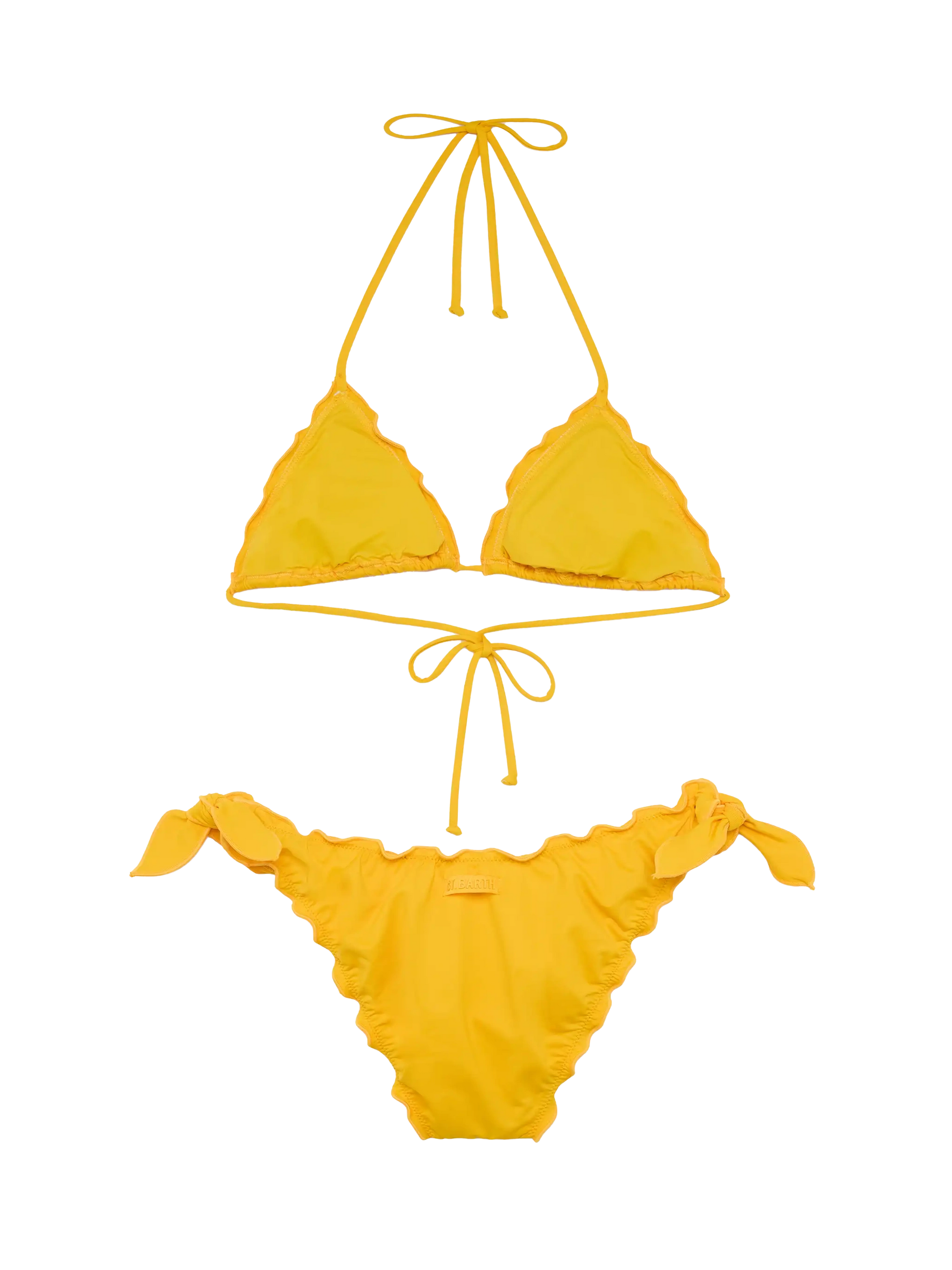 White yellow classic triangle bikini Sagittarius Moon - MC2 Saint Barth