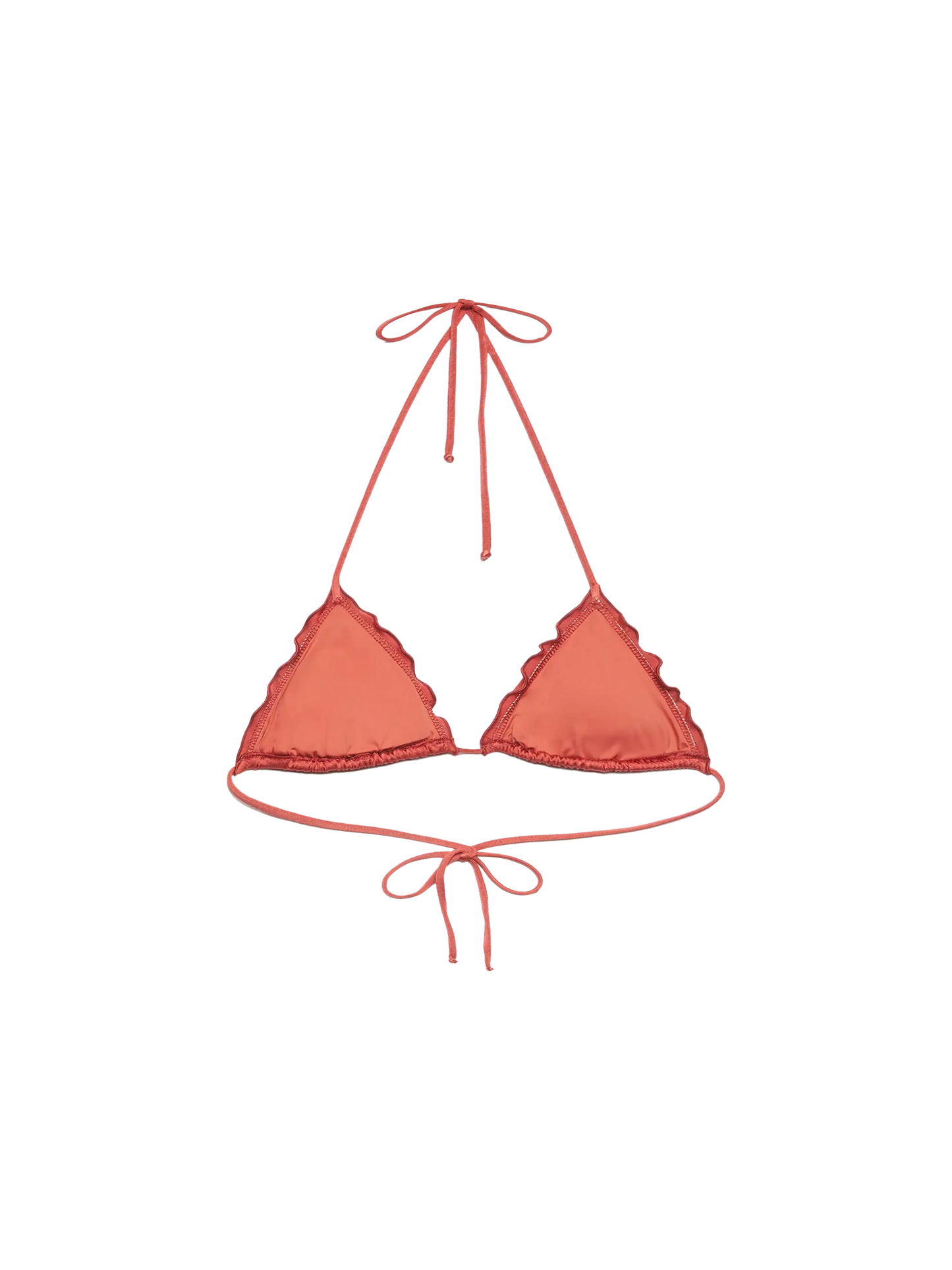 Sagittarius shimmer brick red classic triangle top - MC2 Saint Barth