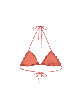 Sagittarius shimmer brick red classic triangle top - MC2 Saint Barth