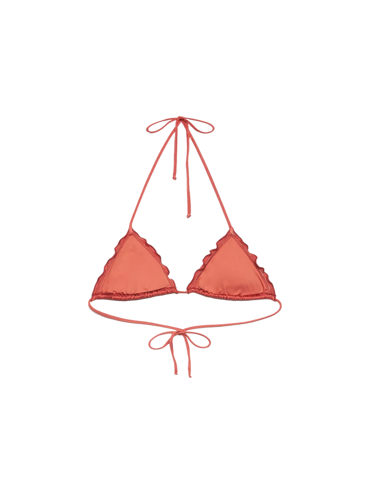 Sagittarius shimmer brick red classic triangle top - MC2 Saint Barth