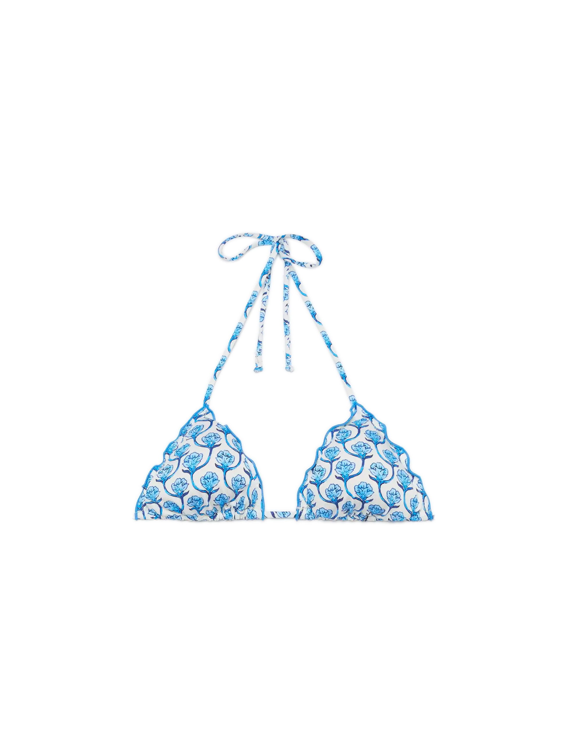 Sagittarius classic triangle top with floral print - MC2 Saint Barth