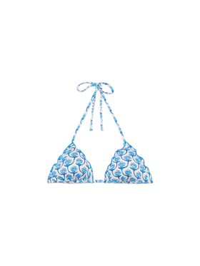 Sagittarius classic triangle top with floral print - MC2 Saint Barth