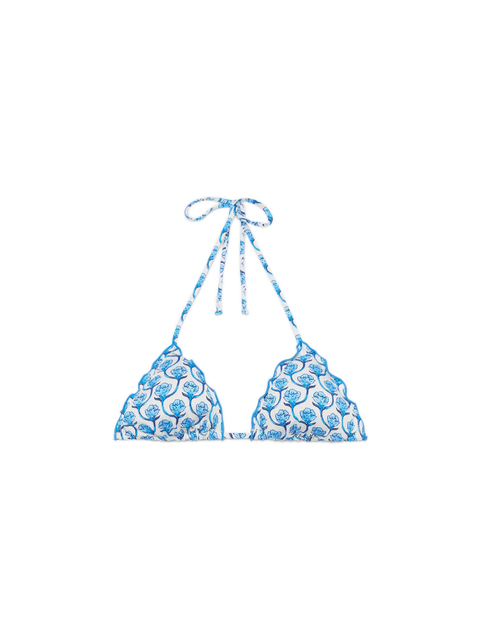 Sagittarius classic triangle top with floral print - MC2 Saint Barth