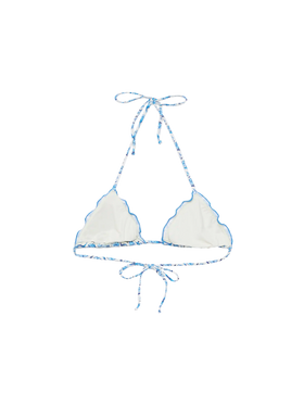 Sagittarius classic triangle top with floral print - MC2 Saint Barth