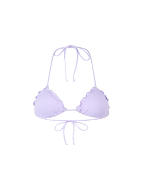 Woman lamina lilac triangle beach top Sagittarius - MC2 Saint Barth