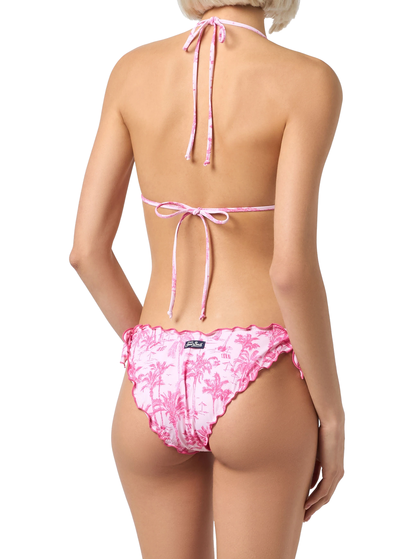 Woman toile de jouy classic triangle bikini Sagittarius Moon - MC2 Saint Barth
