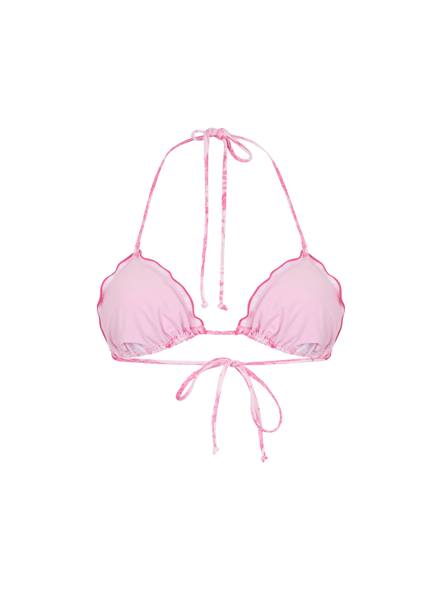 Woman toile de jouy classic triangle beach top Sagittarius - MC2 Saint Barth