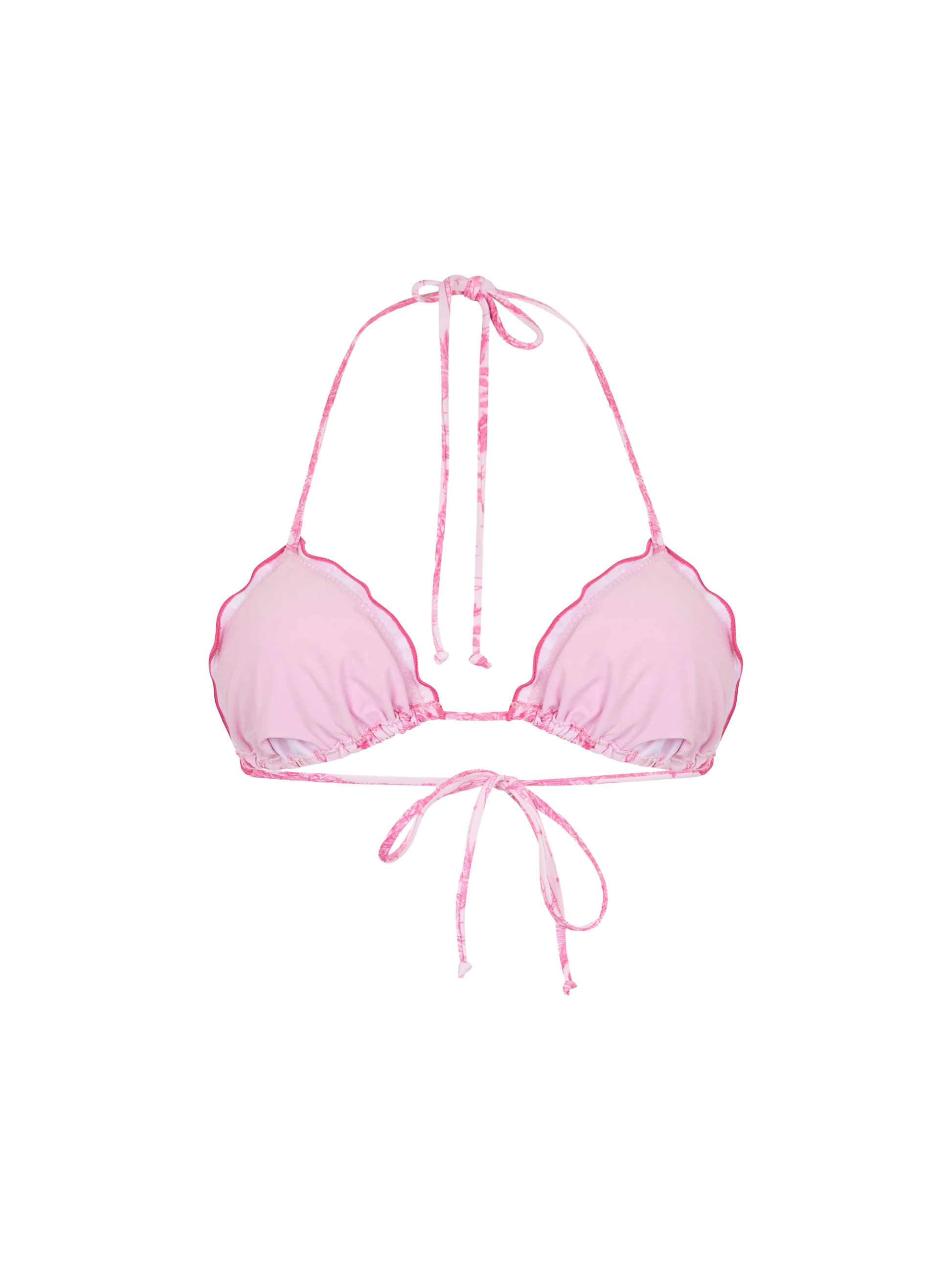 Woman toile de jouy classic triangle beach top Sagittarius - MC2 Saint Barth