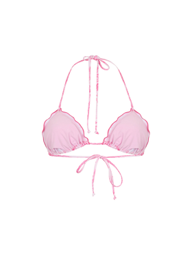 Woman toile de jouy classic triangle beach top Sagittarius - MC2 Saint Barth