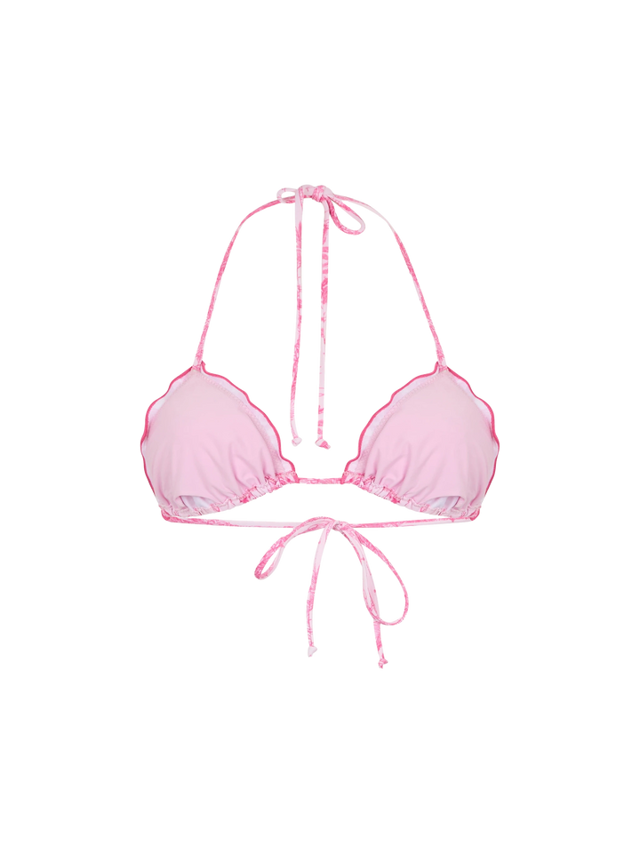 Woman toile de jouy classic triangle beach top Sagittarius - MC2 Saint Barth