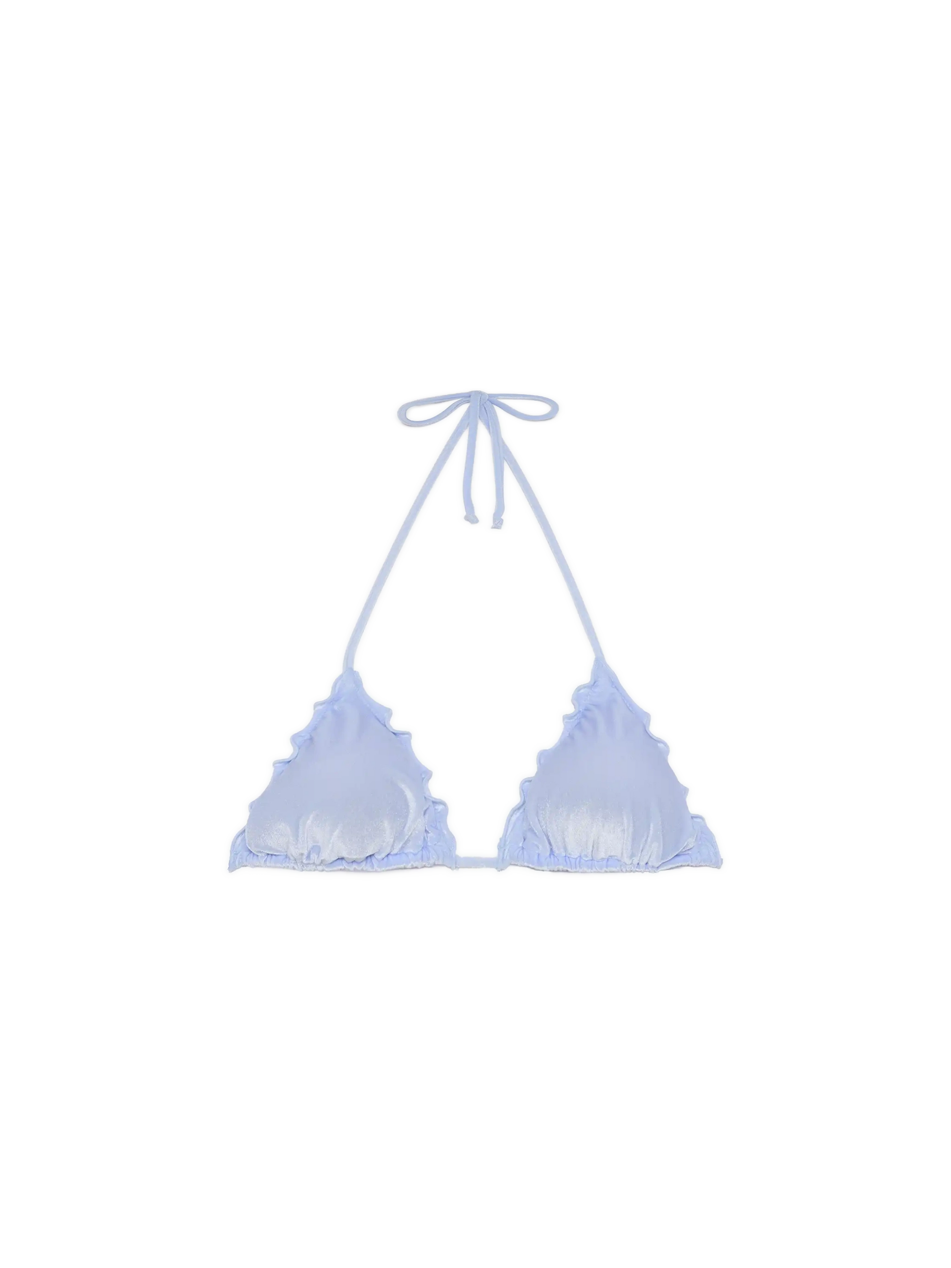 Sagittarius light blue velvet classic triangle top - MC2 Saint Barth