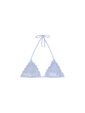 Sagittarius light blue velvet classic triangle top - MC2 Saint Barth