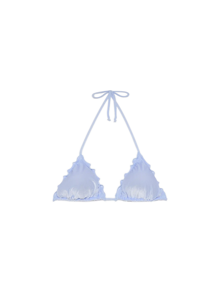 Sagittarius light blue velvet classic triangle top - MC2 Saint Barth