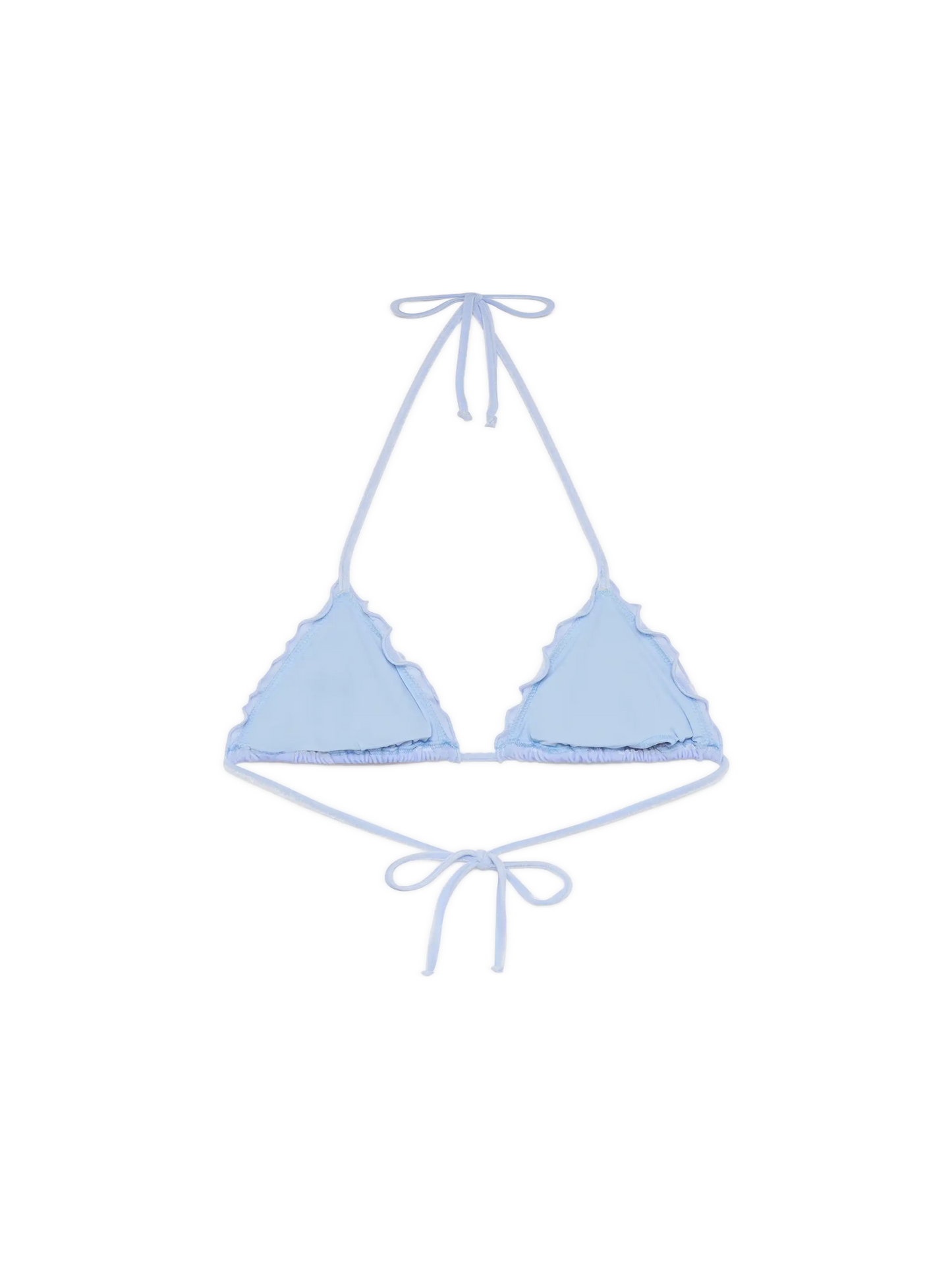 Sagittarius light blue velvet classic triangle top - MC2 Saint Barth