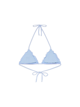 Sagittarius light blue velvet classic triangle top - MC2 Saint Barth