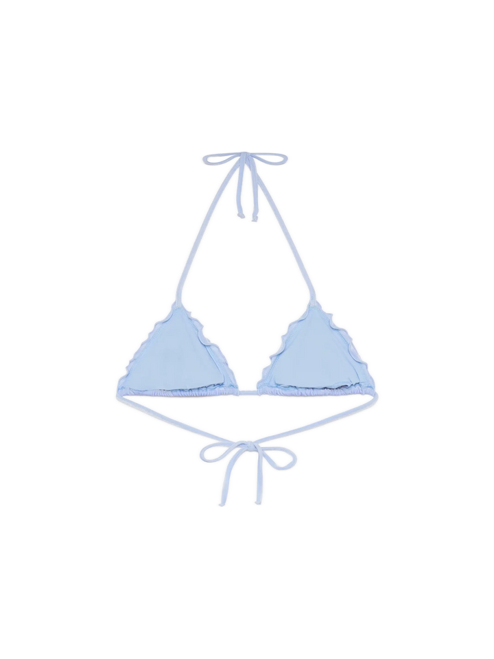 Sagittarius light blue velvet classic triangle top - MC2 Saint Barth