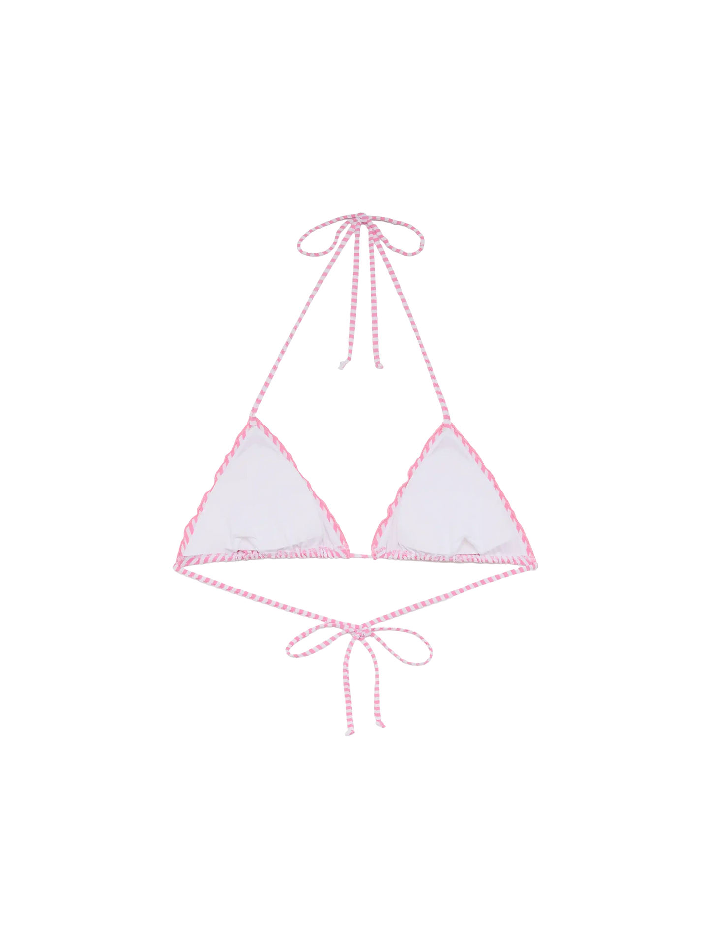 Sagittarius seersucker classic triangle top with striped print - MC2 Saint Barth