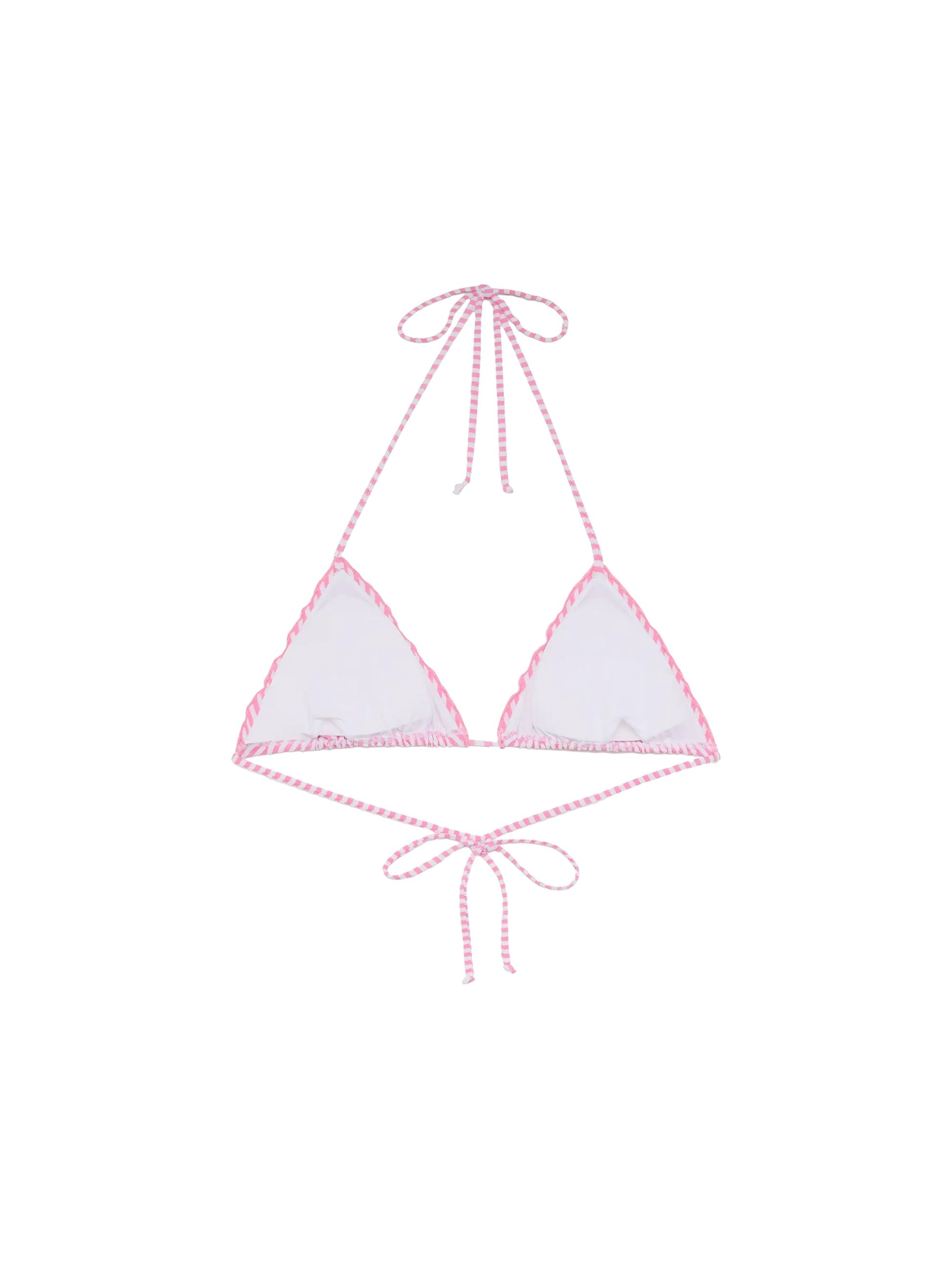 Sagittarius seersucker classic triangle top with striped print - MC2 Saint Barth