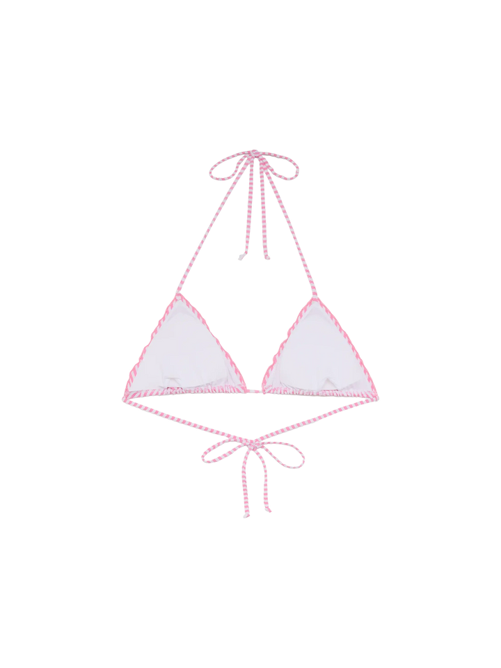 Sagittarius seersucker classic triangle top with striped print - MC2 Saint Barth