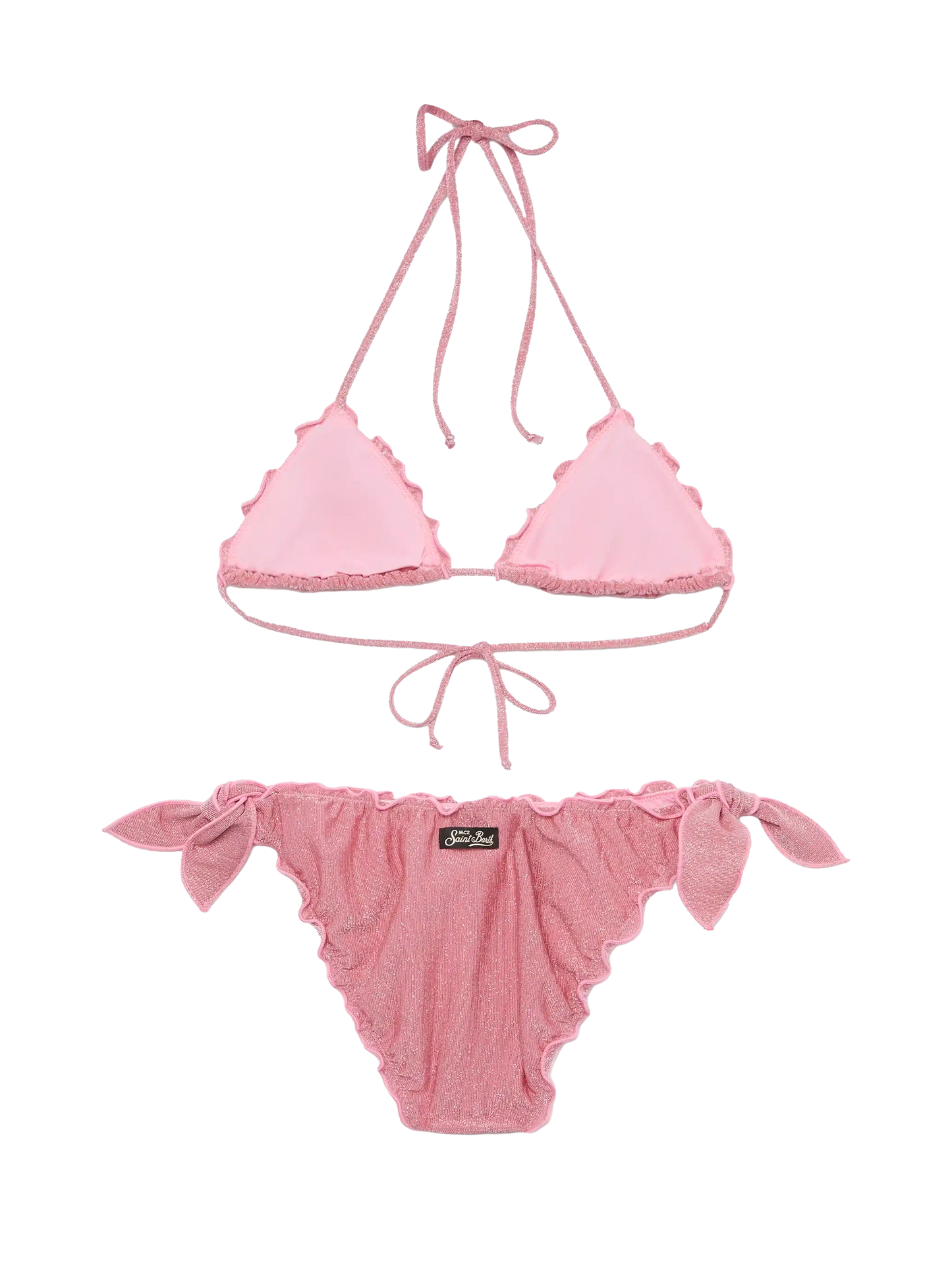 Classic triangle bikini Sagittarius Moon in pink lurex - MC2 Saint Barth