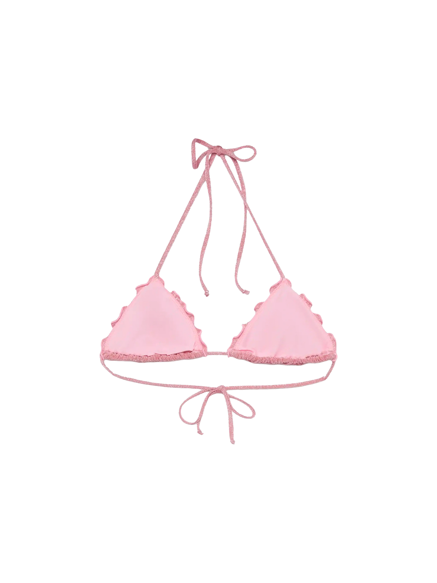 Sagittarius pink lurex classic triangle top - MC2 Saint Barth