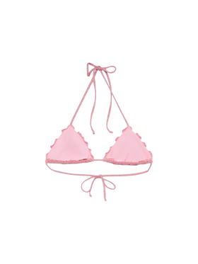 Sagittarius pink lurex classic triangle top - MC2 Saint Barth