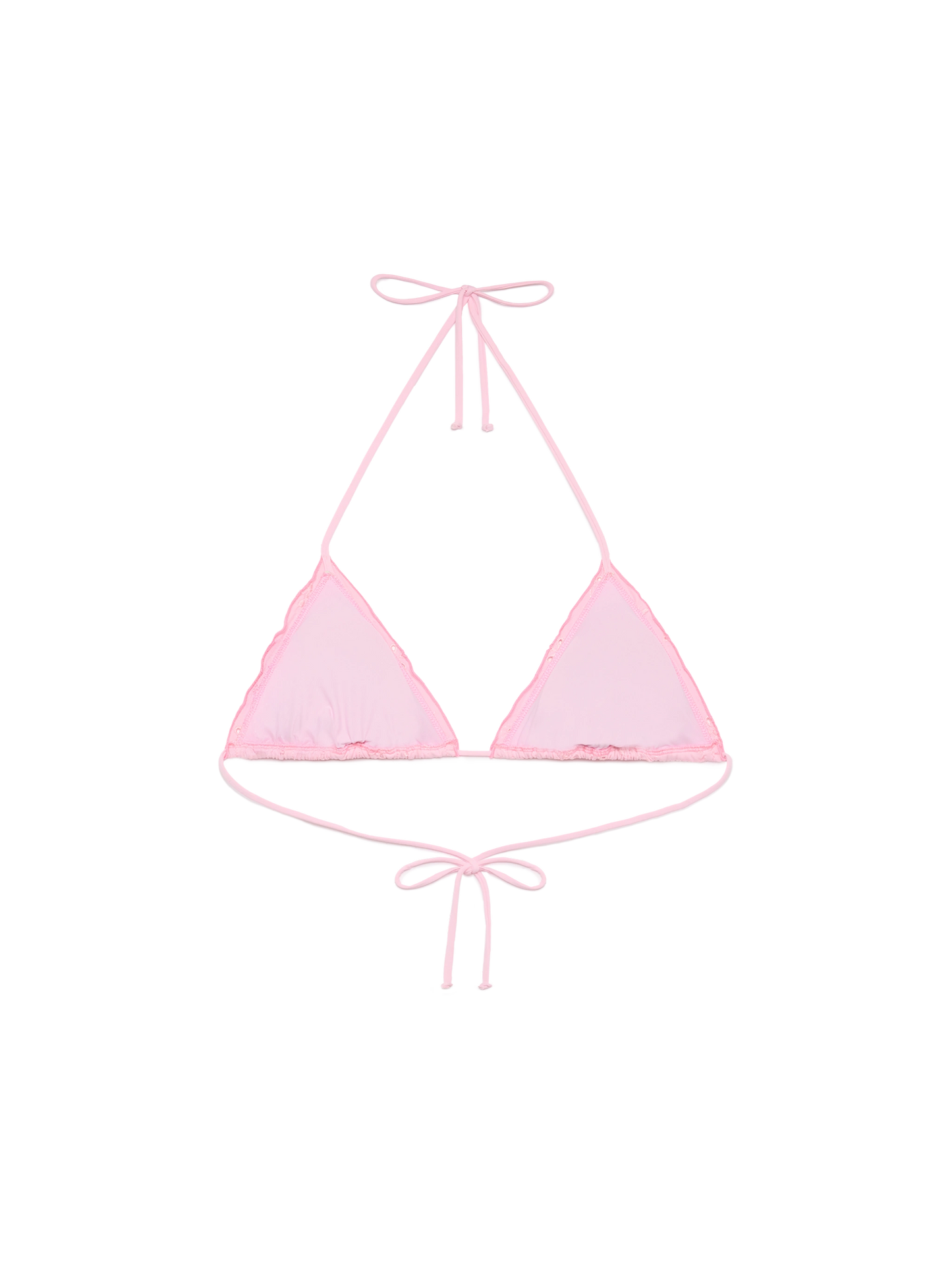 Sagittarius classic pink Sangallo lace triangle top - MC2 Saint Barth