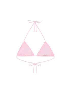 Sagittarius classic pink Sangallo lace triangle top - MC2 Saint Barth