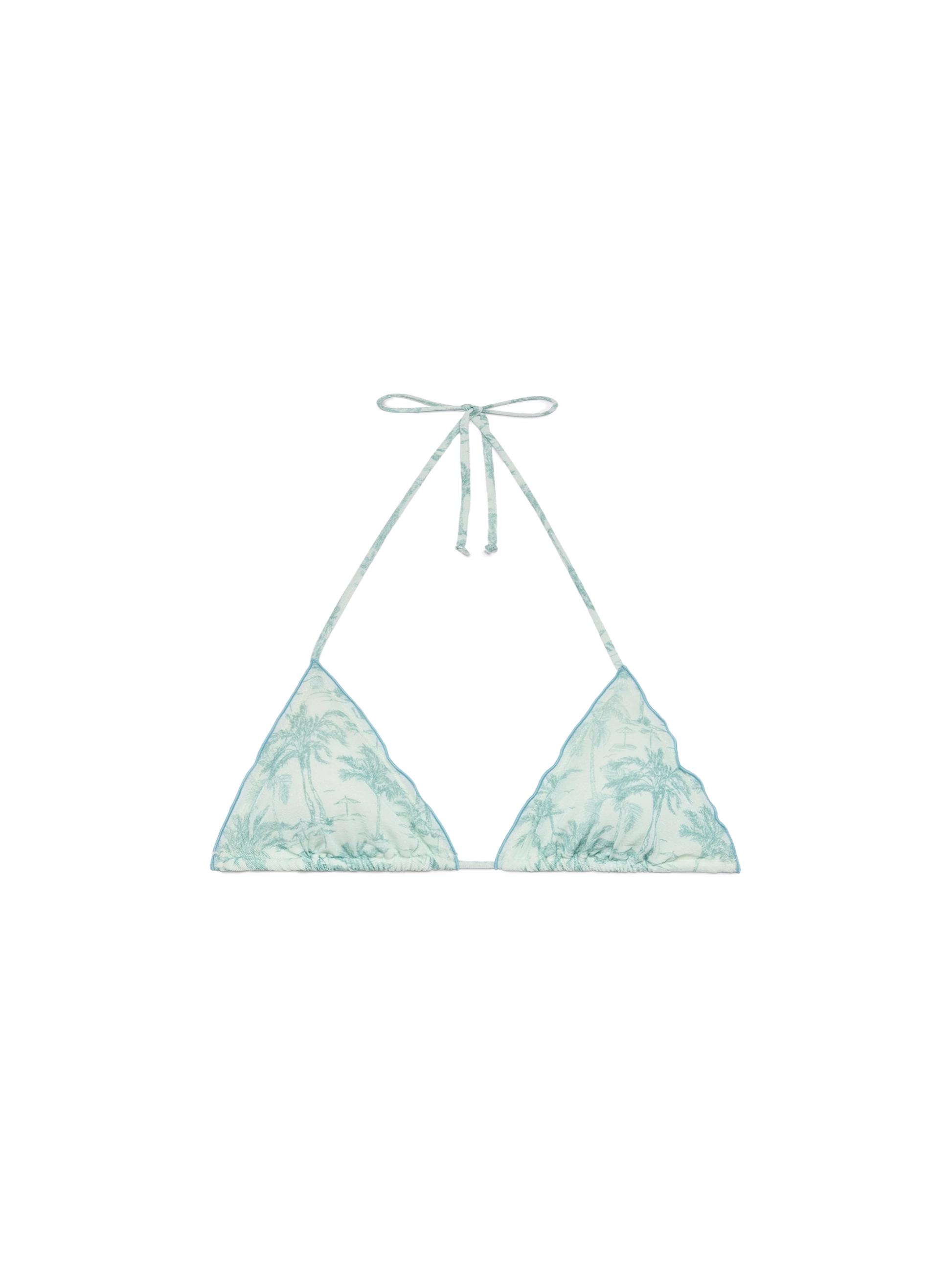 Sagittarius classic triangle top with floral print - MC2 Saint Barth