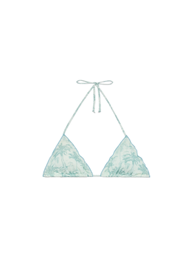 Sagittarius classic triangle top with floral print - MC2 Saint Barth