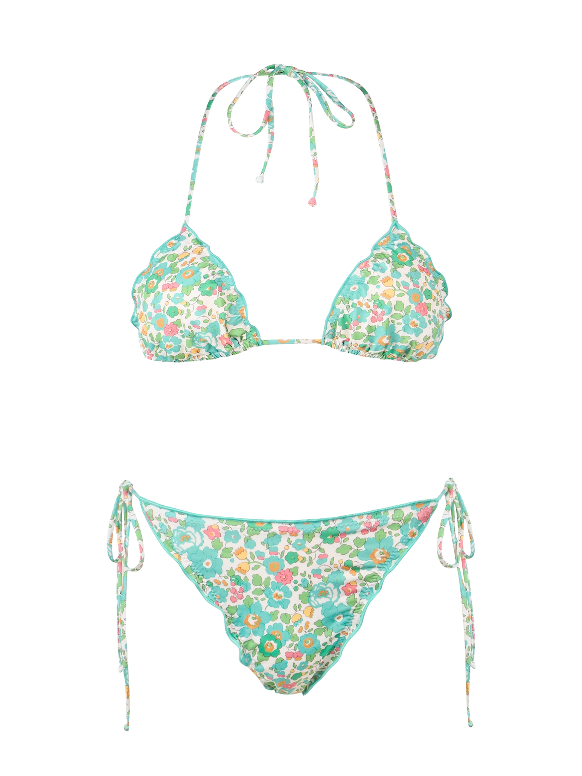 Woman Betsy classic triangle bikini Sagittarius Miami | MADE WITH LIBERTY FABRIC - MC2 Saint Barth