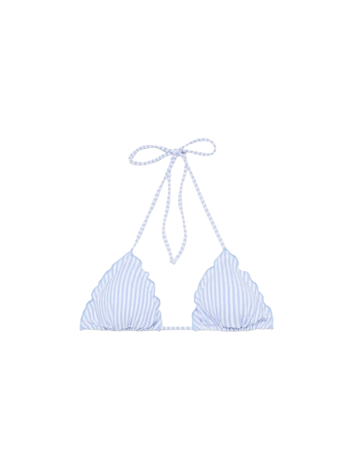 Sagittarius seersucker classic triangle top with striped print