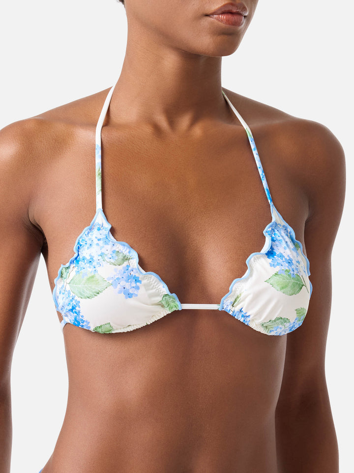 Sagittarius classic triangle top with floral print