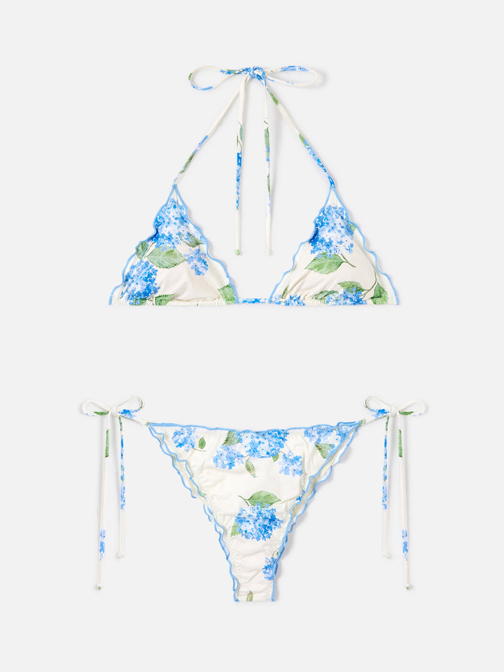 Bikini Sagittarius Miami triangolo stampa floreale