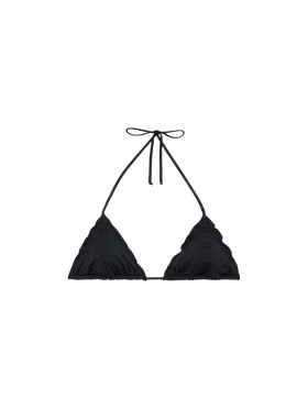 Sagittarius classic black Sangallo lace triangle top - MC2 Saint Barth