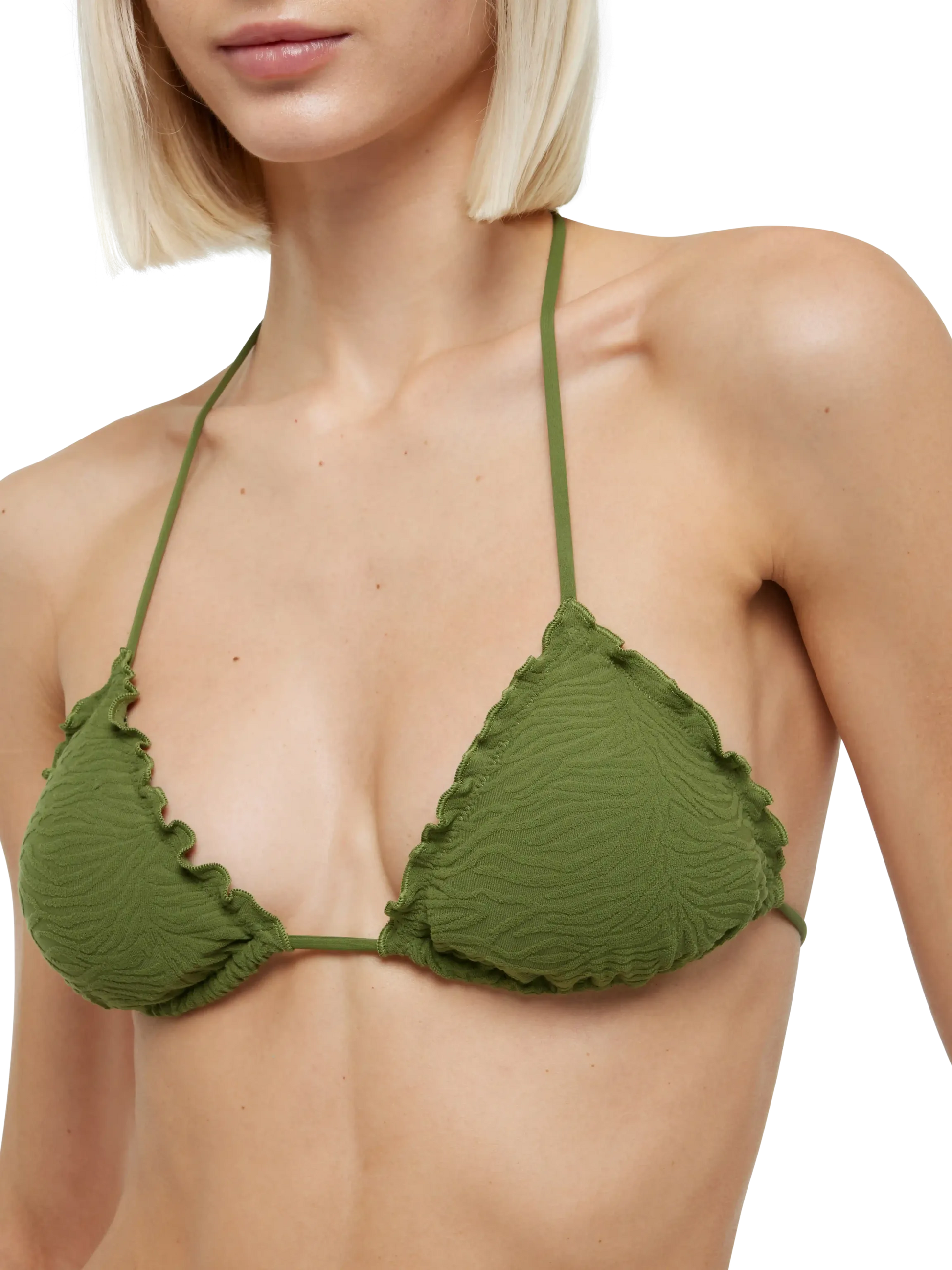 Sagittarius zebra embossed classic triangle top - MC2 Saint Barth