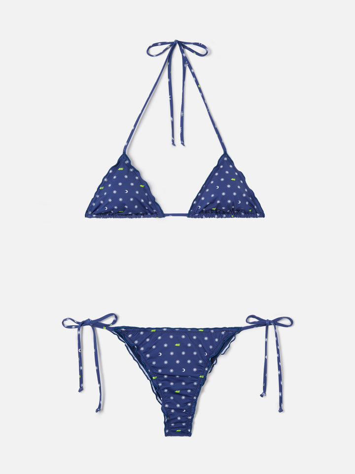 Bikini a triangolo Sagitami con stampa VR46 | VR46 SPECIAL EDITION