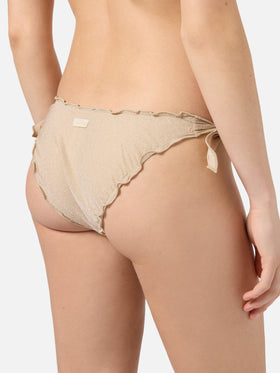 Bikini Sarius triangolo in lurex  oro tinta unita