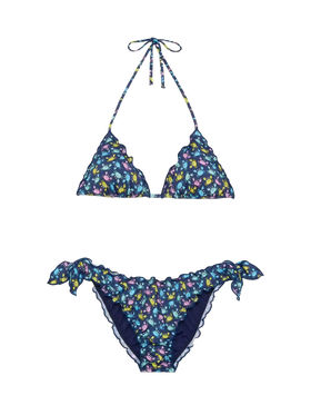 Sarius triangle classic bikini with crab print - MC2 Saint Barth