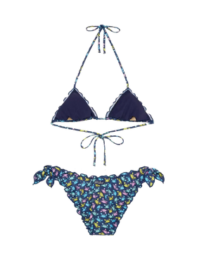 Sarius triangle classic bikini with crab print - MC2 Saint Barth