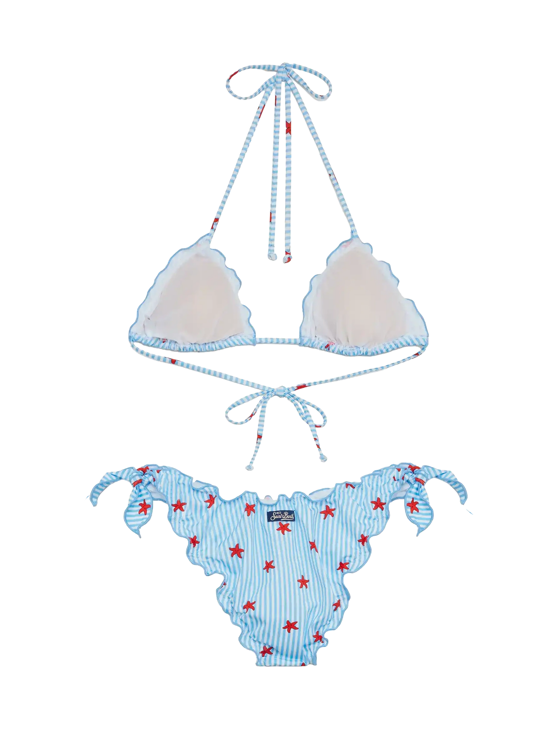 Sarius triangle classic bikini with starfish print - MC2 Saint Barth