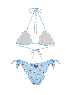 Sarius triangle classic bikini with starfish print - MC2 Saint Barth