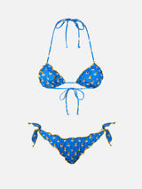 Woman Ducky Napoli print triangle classic bikini Sarius | SSC NAPOLI SPECIAL EDITION