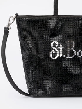 Strass Mini Bag with black rhinestone - MC2 Saint Barth