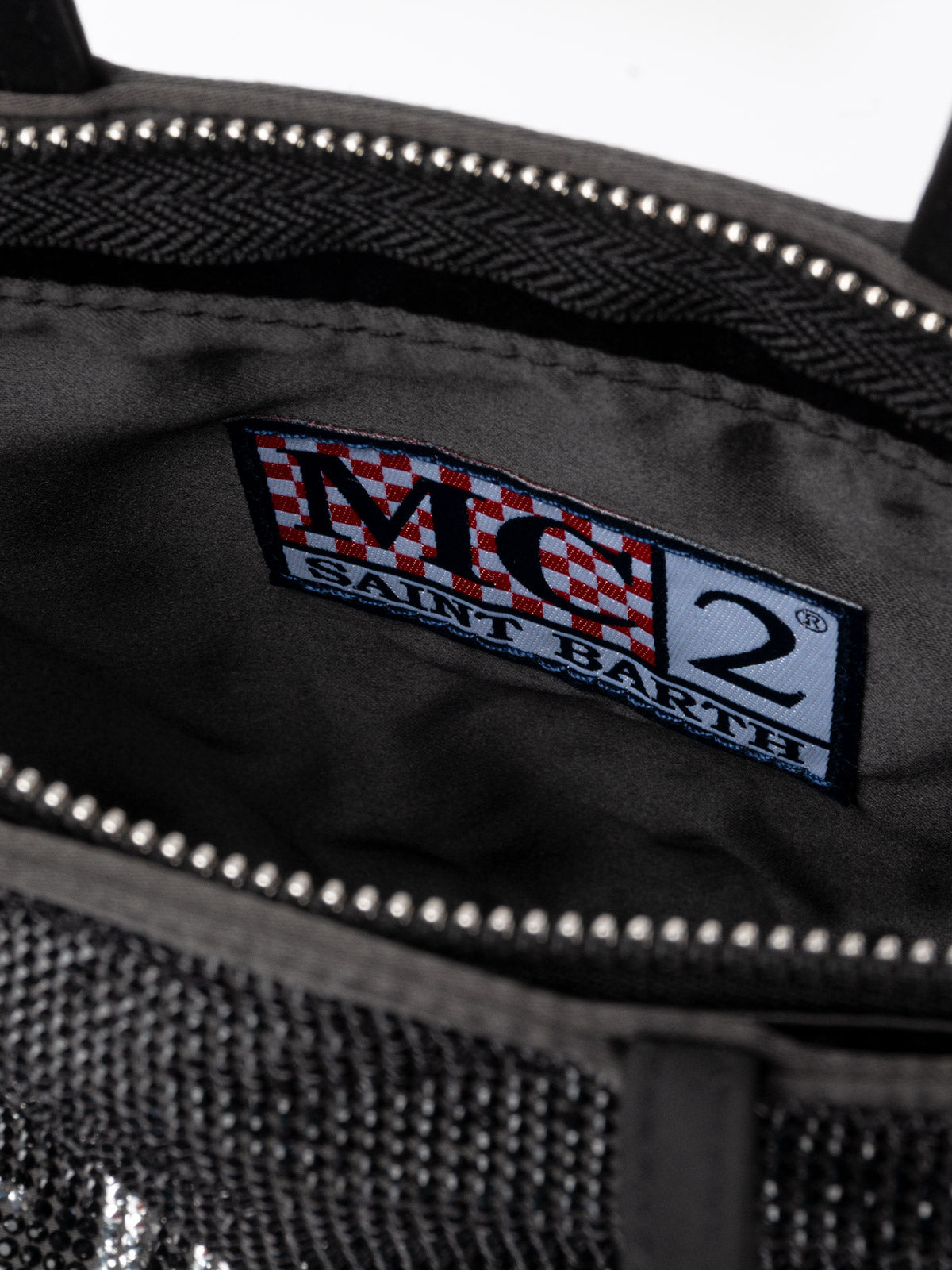 Strass Mini Bag with black rhinestone - MC2 Saint Barth