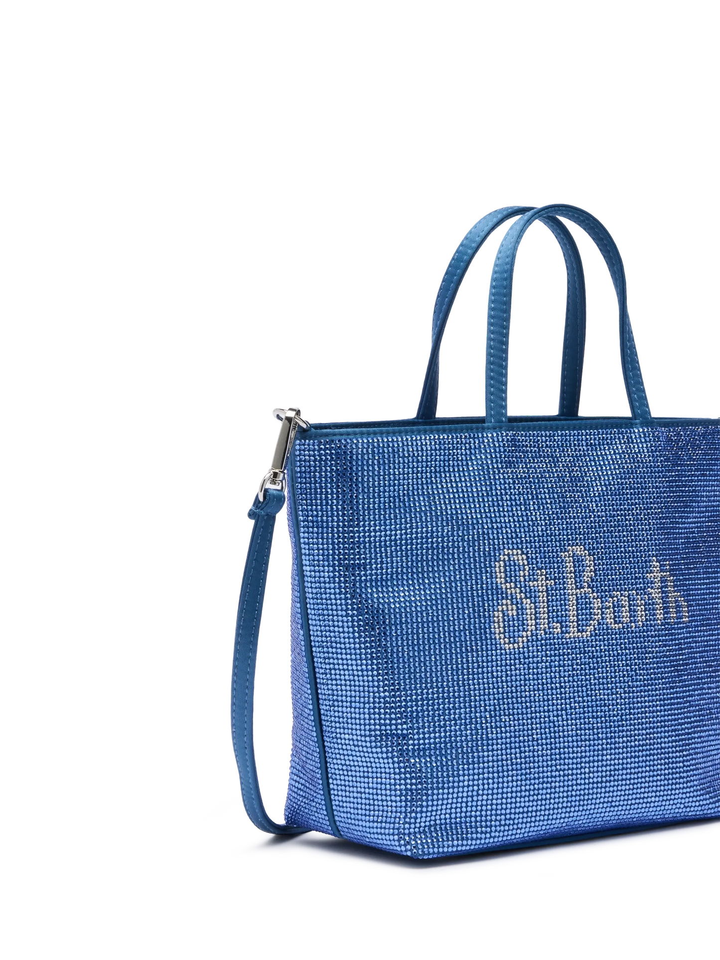 Strass Mini Bag with steel blue rhinestones - MC2 Saint Barth
