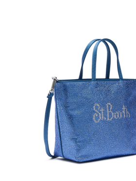 Strass Mini Bag with steel blue rhinestones - MC2 Saint Barth