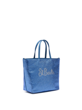 Strass Mini Bag with steel blue rhinestones - MC2 Saint Barth